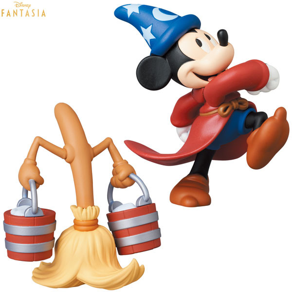 Broom, Mickey Mouse, Fantasia, Medicom Toy, Pre-Painted, 4530956156903